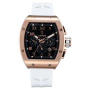 Millionaire 2.0 Rose Gold - White Strap