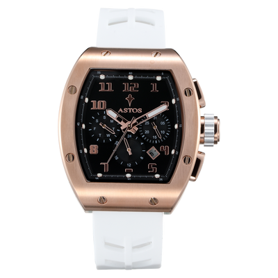 Millionaire 2.0 Rose Gold - White Strap